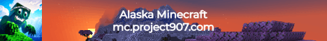 Alaska Minecraft project907.com banner Alaska Minecraft project907.com Minecraft server banner