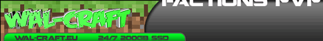 WalCraft Network banner WalCraft Network Minecraft server banner