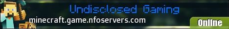 Undisclosed Gaming banner Undisclosed Gaming Minecraft server banner