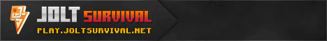 JOLT Survival banner JOLT Survival Minecraft server banner