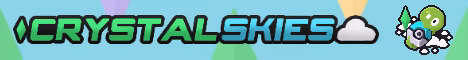 Crystal Skies Cobblemon banner Crystal Skies Cobblemon Minecraft server banner