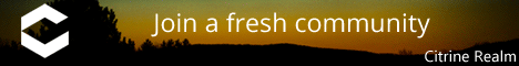 Citrine Realm banner Citrine Realm Minecraft server banner