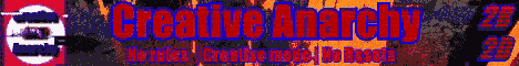Creative Anarchy 2b2d banner Creative Anarchy 2b2d Minecraft server banner