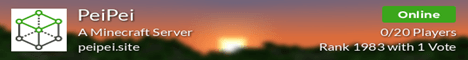 PeiPei banner PeiPei Minecraft server banner