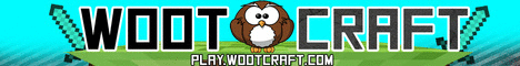W00tcraft banner W00tcraft Minecraft server banner
