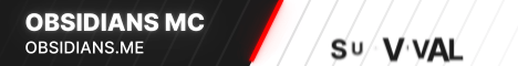 Obsidians MC banner Obsidians MC Minecraft server banner