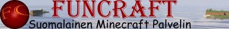 Funcraft serveri FIN banner Funcraft serveri FIN Minecraft server banner