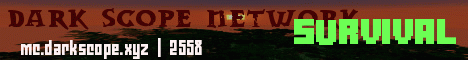 DarkScope Network banner DarkScope Network Minecraft server banner