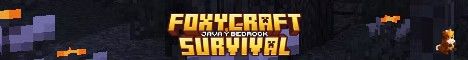 Foxycraft banner Foxycraft Minecraft server banner