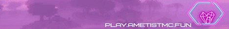 Ametist banner Ametist Minecraft server banner