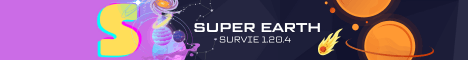 Super Earth banner Super Earth Minecraft server banner