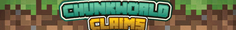 Chunkworld Reborn Claims banner Chunkworld Reborn Claims Minecraft server banner