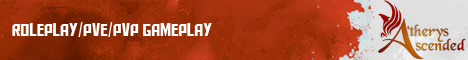 A'therys Ascended banner A'therys Ascended Minecraft server banner
