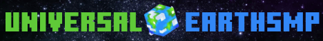 Universal SMP banner Universal SMP Minecraft server banner