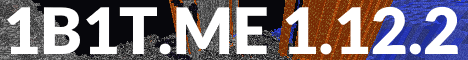 1b1t banner 1b1t Minecraft server banner