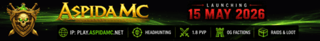 Aspida MC banner Aspida MC Minecraft server banner