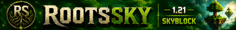 RootsSky banner RootsSky Minecraft server banner