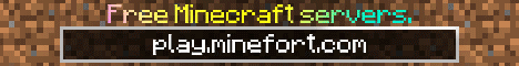 Minefort banner Minefort Minecraft server banner