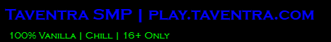 TaventraSMP banner TaventraSMP Minecraft server banner