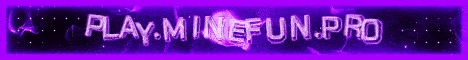 Minefun banner Minefun Minecraft server banner
