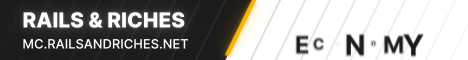 Rails And Riches SMP banner Rails And Riches SMP Minecraft server banner