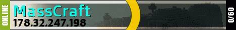MassCraft banner MassCraft Minecraft server banner