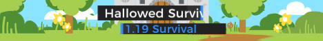 Hallowed banner Hallowed Minecraft server banner