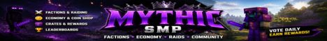 MythicSMP banner MythicSMP Minecraft server banner
