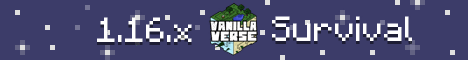 VanillaVerse banner VanillaVerse Minecraft server banner