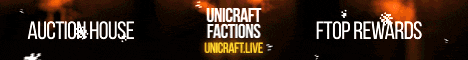 UniCraft banner UniCraft Minecraft server banner