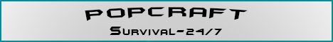 PopCraft banner PopCraft Minecraft server banner