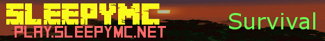 SleepyMC banner SleepyMC Minecraft server banner