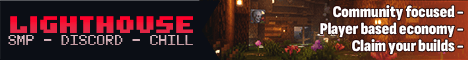 Lighthouse MC banner Lighthouse MC Minecraft server banner