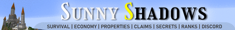 SunnyShadows banner SunnyShadows Minecraft server banner