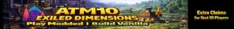Exiled Dimensions | Play Modded / Build Vanilla banner Exiled Dimensions | Play Modded / Build Vanilla Minecraft server banner