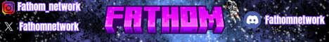 Fathom Network banner Fathom Network Minecraft server banner