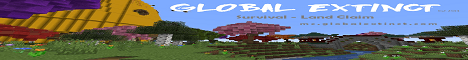 Global Extinct banner Global Extinct Minecraft server banner