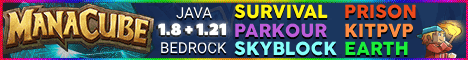 ManaCube banner ManaCube Minecraft server banner