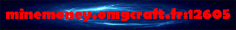 MineMoney banner MineMoney Minecraft server banner