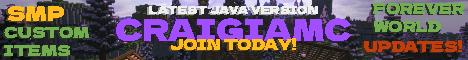 CraigiaMC banner CraigiaMC Minecraft server banner