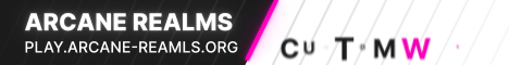 Arcane Realms banner Arcane Realms Minecraft server banner