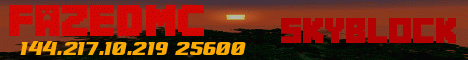 FazedMC banner FazedMC Minecraft server banner