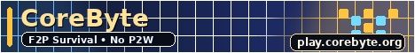 CoreByte banner CoreByte Minecraft server banner
