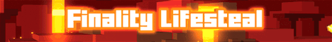 Finality Lifesteal SMP banner Finality Lifesteal SMP Minecraft server banner