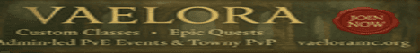 Vaelora banner Vaelora Minecraft server banner