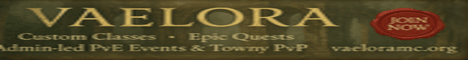 Vaelora banner Vaelora Minecraft server banner