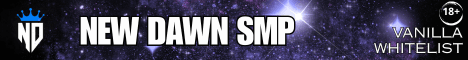 New Dawn SMP banner New Dawn SMP Minecraft server banner