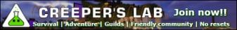 Creepers Lab banner Creepers Lab Minecraft server banner