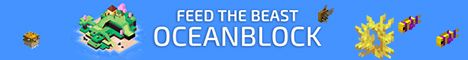 OceanBlock by CraftersLand banner OceanBlock by CraftersLand Minecraft server banner
