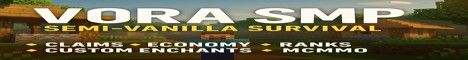 VoraSMP banner VoraSMP Minecraft server banner
